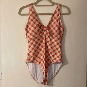 Summersalt gingham one-piece